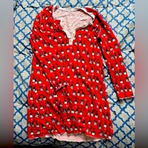 Roller Rabbit - small - pajama dress - Xmas gnomes
